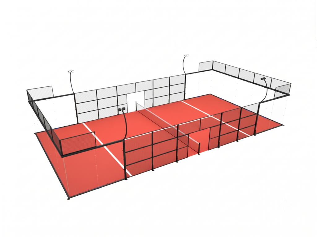 Premium Super Panoramic Padel Court (360° Unobstructed View)