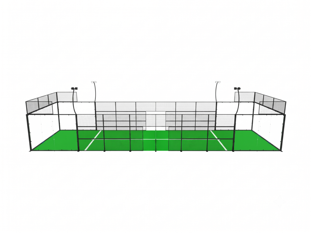 Premium Single Panoramic Padel Court (20x6m 1v1)