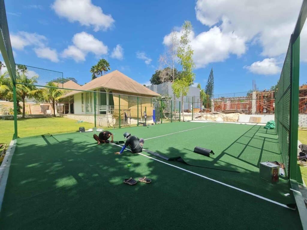 padel cout turf instaltion